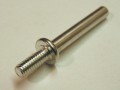 Ось для колеса Ф4 х М4 х 36 мм